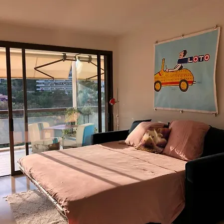 Superbe Studio Avec Terrasse, Vue Panoramique, Piscine, Parking Ferme Gratuit Διαμέρισμα *